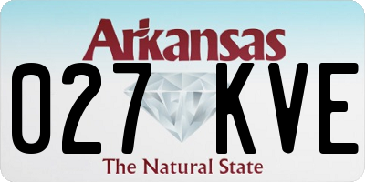 AR license plate 027KVE