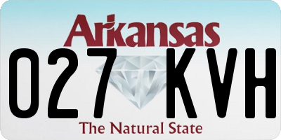 AR license plate 027KVH