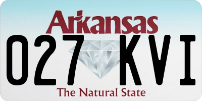 AR license plate 027KVI