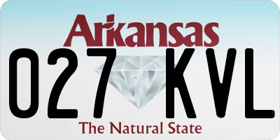 AR license plate 027KVL