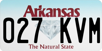 AR license plate 027KVM