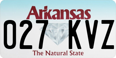 AR license plate 027KVZ