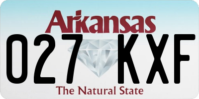 AR license plate 027KXF