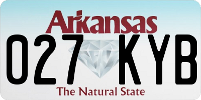 AR license plate 027KYB