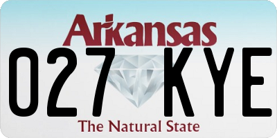 AR license plate 027KYE