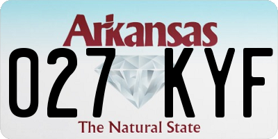 AR license plate 027KYF