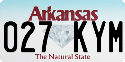 AR license plate 027KYM