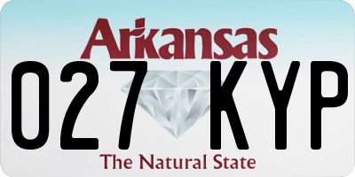 AR license plate 027KYP