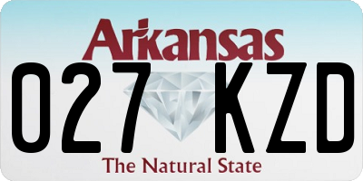 AR license plate 027KZD