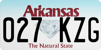 AR license plate 027KZG