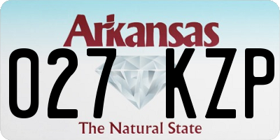 AR license plate 027KZP