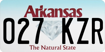 AR license plate 027KZR