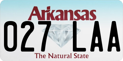 AR license plate 027LAA