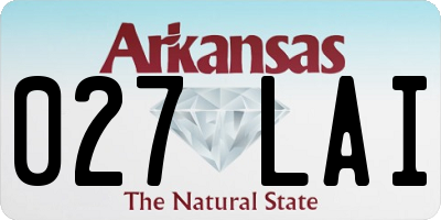 AR license plate 027LAI