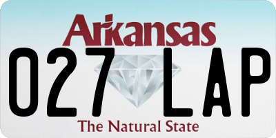 AR license plate 027LAP