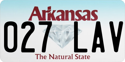 AR license plate 027LAV