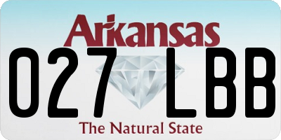 AR license plate 027LBB