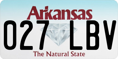 AR license plate 027LBV