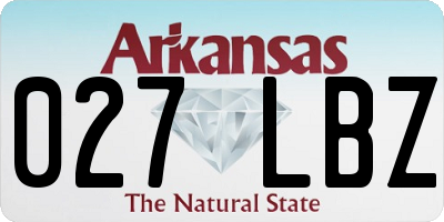 AR license plate 027LBZ