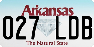 AR license plate 027LDB