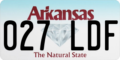 AR license plate 027LDF