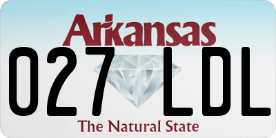 AR license plate 027LDL