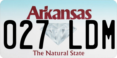AR license plate 027LDM