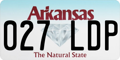 AR license plate 027LDP