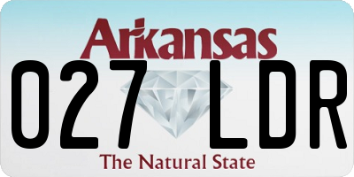 AR license plate 027LDR