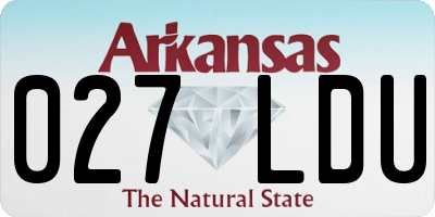 AR license plate 027LDU