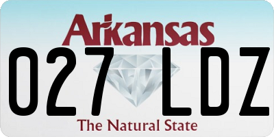 AR license plate 027LDZ