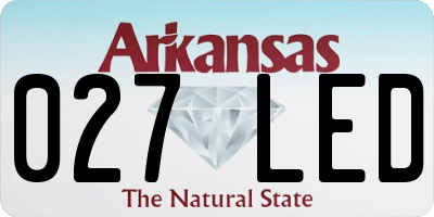 AR license plate 027LED