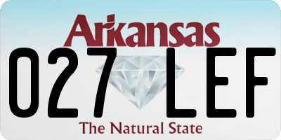 AR license plate 027LEF