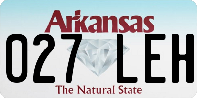AR license plate 027LEH