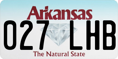 AR license plate 027LHB