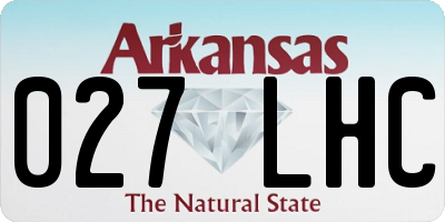 AR license plate 027LHC