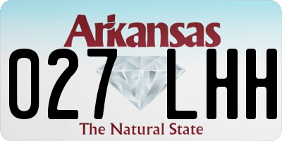 AR license plate 027LHH