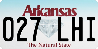 AR license plate 027LHI