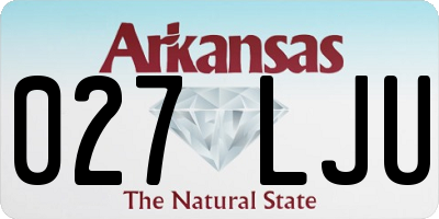 AR license plate 027LJU