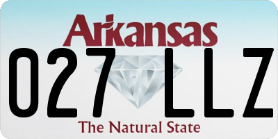 AR license plate 027LLZ