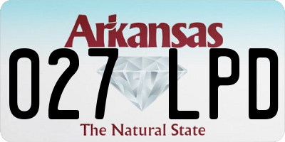 AR license plate 027LPD