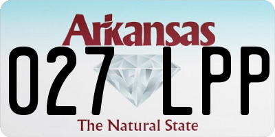 AR license plate 027LPP