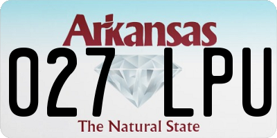 AR license plate 027LPU
