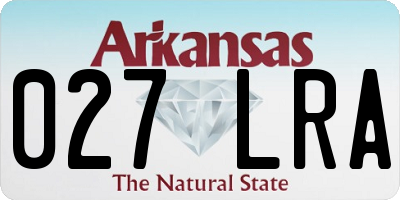AR license plate 027LRA