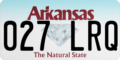 AR license plate 027LRQ