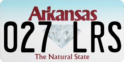 AR license plate 027LRS