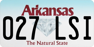 AR license plate 027LSI