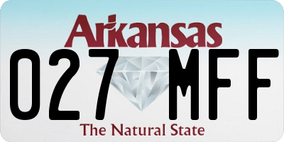 AR license plate 027MFF