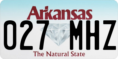 AR license plate 027MHZ