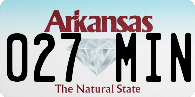 AR license plate 027MIN